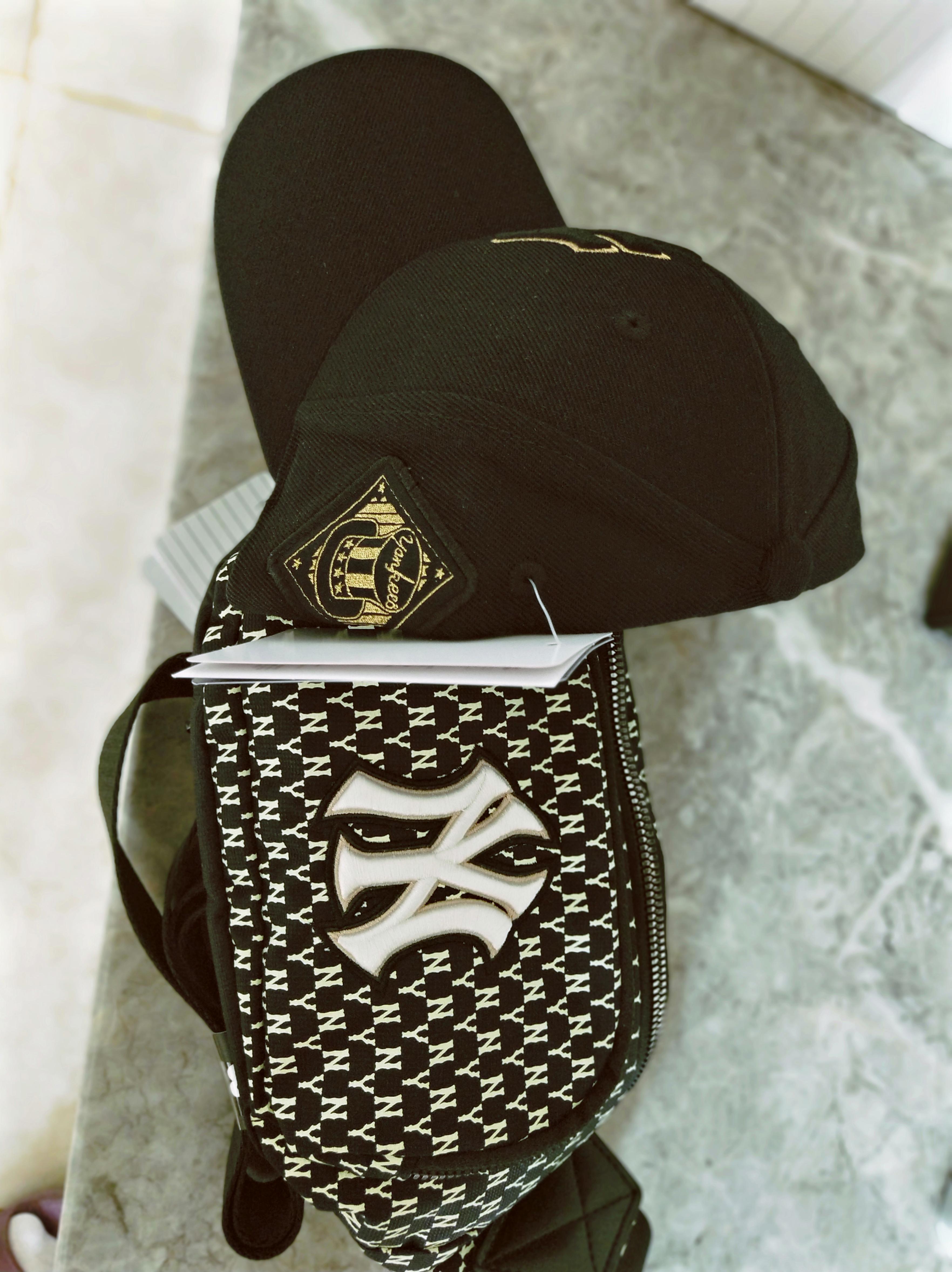 mlb老花腰包黑色印花ny32bgc991150l老花腰包黑色印花ny